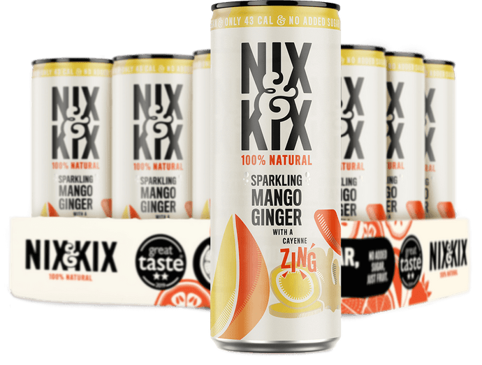 Mango Ginger 12 x 250ml Drinks Nix & Kix 